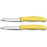 Victorinox - Schil/tomatenmesje Kartel Geel - Metaal - 2 Stuks op Kaart