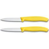 Victorinox - Schil/tomatenmesje Kartel Geel - Metaal - 2 Stuks op Kaart
