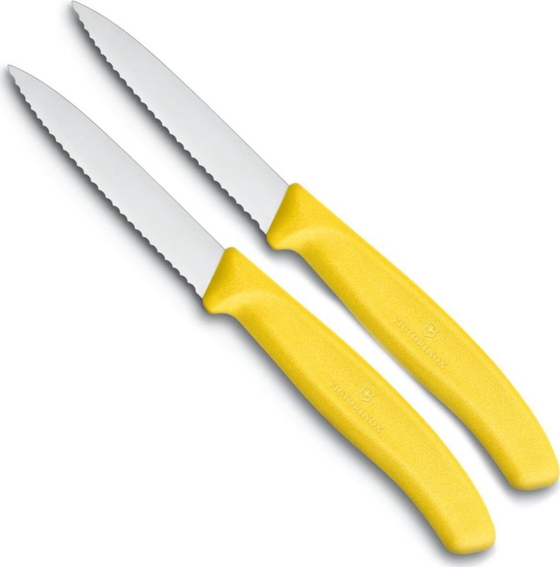 Victorinox - Schil/tomatenmesje Kartel Geel - Metaal - 2 Stuks op Kaart