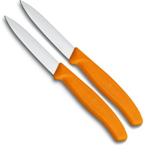 Victorinox - Groenteschilmesje - Oranje - Metaal - Set van 2