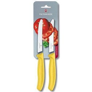 Victorinox - Tafel/Tomatenmes Kartel - Geel - Metaal - 2 Stuks