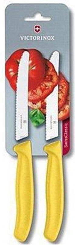 Victorinox - Tafel/Tomatenmes Kartel - Geel - Metaal - 2 Stuks