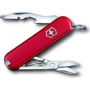 Victorinox Taschenmesser Jetsetter (7 Funktionen, Schere, Kapselheber, Schraubendreher, Pinzette) rot