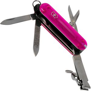 Victorinox NailClip 580 Nagelknipser (8 Funktionen, Nagelfeile mit Nagelreiniger, Schere, Pinzette) pink