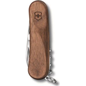 Victorinox Holz taschenmesser Evolution Wood 10 (11 functies, Nussbaumholz, liniaal, nagelvijl, nagelreiniger)