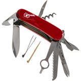 Victorinox Taschenmesser Evolution 23 (17 Funktionen, Klinge, Nagelfeile, Lupe, Holzsäge, Drahtabisolierer, Schere) rot