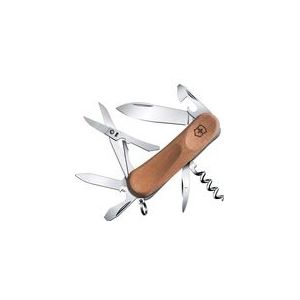 Victorinox Houten zakmes Evolution Wood 14 (12 functies, schaar, kurkentrekker, nagelvijl, lemmet, blikopener)