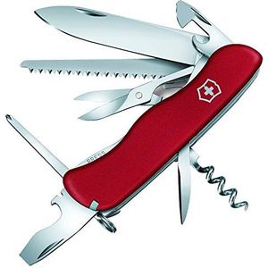 Victorinox Taschenmesser Outrider (14 Funktionen, Klinge, gross, Dosenöffner, Feststellklinge), rot