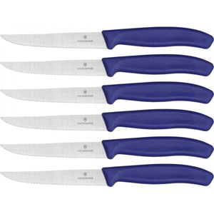 Victorinox Swiss Classic Steakmessenset van 6 delig Blauw