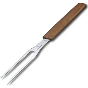 Victorinox - Swiss Modern - Vleesvork - 15cm - RVS/Walnoot Hout