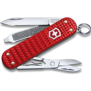 Victorinox Classic Precious Alox Zakmes - Iconic Red - 5 Functies