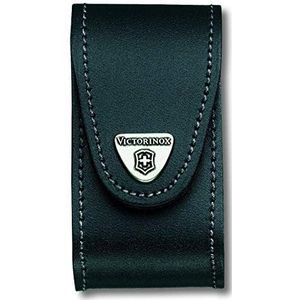 Victorinox Taschenmesser-Zubehör Gürteletui, Leder, mit Klettverschluss, Aufbewahrung für grosse Taschenmesser, Schwarz