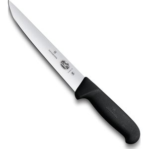 Victorinox - Steek-/Vliesmes - 18cm - Roestvrij Staal - Zwart Fibrox