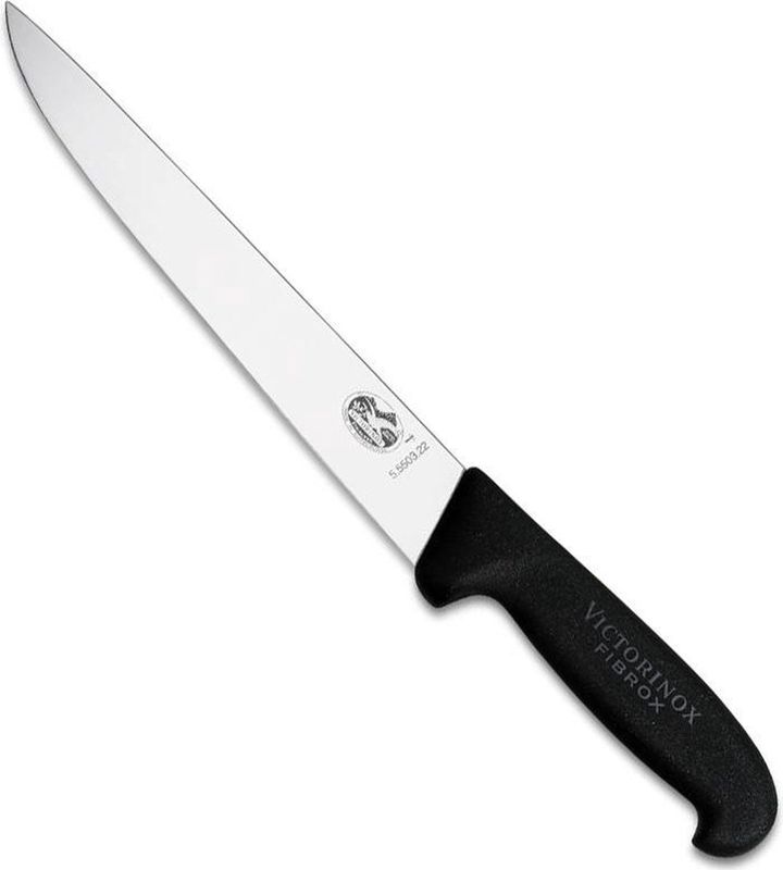 Victorinox - Steek-/Vliesmes - Zwart - Fibrox - 25 cm