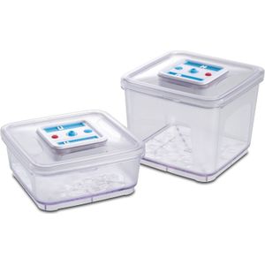Solis Bewaarcontainer set - Vershoudbakjes - 2 stuks - Vacuüm Bewaardoos