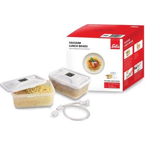 Solis Vacuum Lunch Box - Vershoudbakjes - 600 ml - 2 stuks