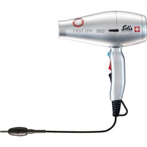 Solis - Fast Dry 360 Ionic - Föhn - Zilver - Kunststof