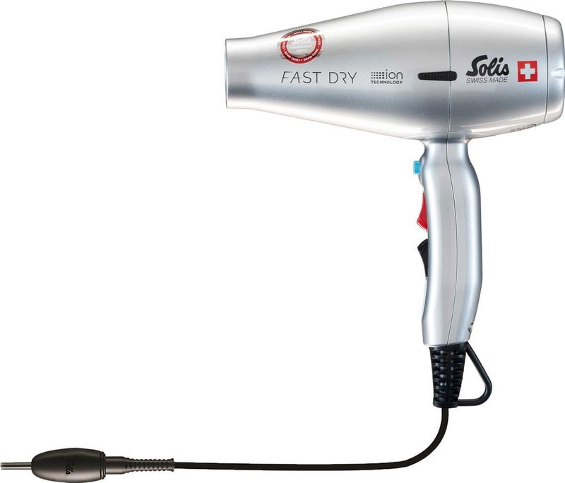 Solis - Fast Dry 360 Ionic - Föhn - Zilver - Kunststof