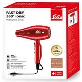 Solis - Fast Dry 360° Ionic - Föhn - Rood - 2200 Watt