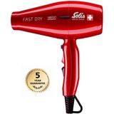 Solis Fast Dry 360º Ionic 381- Föhn - Haardroger Professional - Rood
