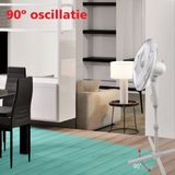 Solis 748 Stativventilator - Standventilator Höhenverstellbar (120-140 cm) - Weiß