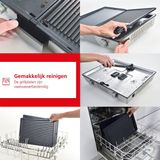 Solis Deli Grill 7951 Grill Apparaat - Bakplaat Electrisch - Grillplaat RVS - Xylan Anti-Aanbaklaag - Zilver/Zwart