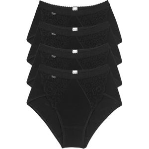sloggi Slip "Chic Midi 4P", (4er Pack), mit elastischen Spitzeneinsätzen