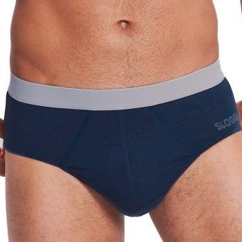 Sloggi - GO ABC 2.0 - Heren Slip - Kobalt en Donkerblauw - Katoen met Stretch