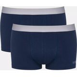 Sloggi - GO ABC 2.0 - Boxershort Kobalt en Donkerblauw - Katoen - 2-Pack