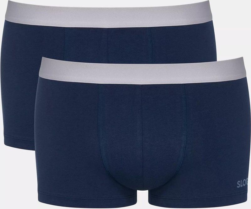 Sloggi - GO ABC 2.0 - Boxershort Kobalt en Donkerblauw - Katoen - 2-Pack