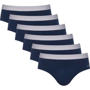 SLOGGI - Go ABC 2.0 - Slip - Marineblauw - Katoen - Set van 6