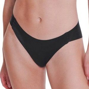 Zero Feel High Leg Slip - Dames Onderbroek - Zwart - Gerecycled Microvezel