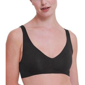 Zero Feel - Comfort BH - Bralette - Naadloos - Zachte Brede Bandjes - Zwart