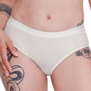 2-pack dames heup slips - Go Casual midi dames onderbroeken - Comfortabel en zacht katoen  - Wit