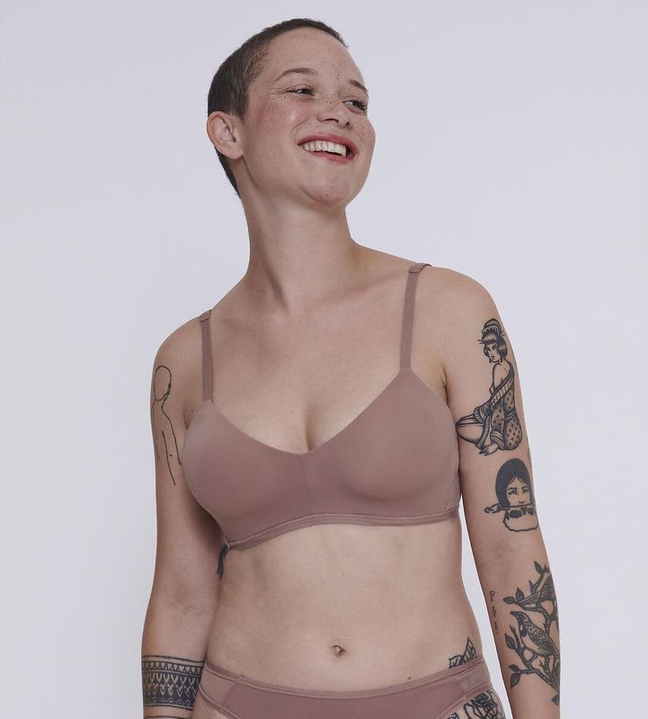 Sloggi - Soft ADAPT - BH zonder Beugels - Kastanje Kleur - Polyester