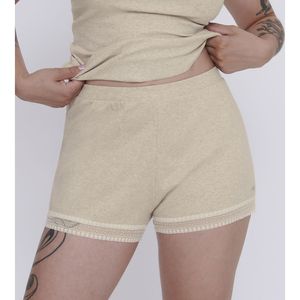 Sloggi Go Ribbed Short Pyjama-broekje voor dames, Grey Combination, M
