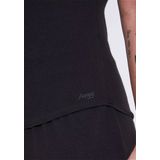 SLOGGI - GO Ribbed - T-Shirt - Zwart - Katoen