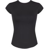 SLOGGI - GO Ribbed - T-Shirt - Zwart - Katoen