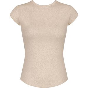 Sloggi Women GO Ribbed T-Shirt (1-pack) - dames T-shirt - grijs