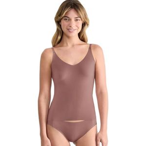 sloggi ZERO Feel 2.0 Spaghetti Top Dames Onderhemd - CACAO - Maat L