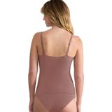 Sloggi - ZERO Feel 2.0 - Spaghetti Top - Donkerbruin - Gerecyclede Microvezel