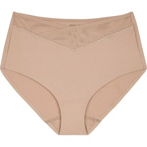 TRIUMPH - Hoge Slip - Zand - Polyamide - Transparant Effect