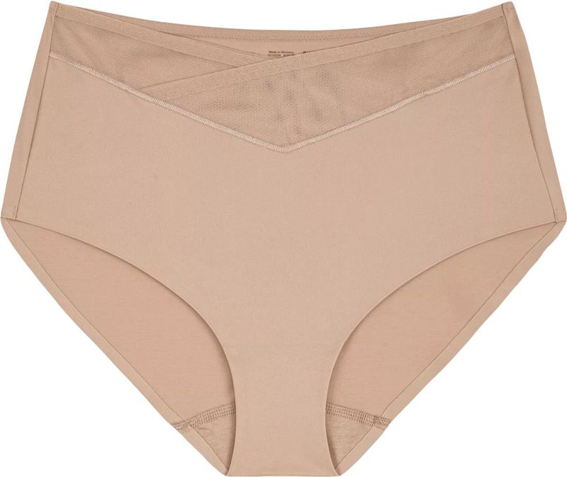 TRIUMPH - Hoge Slip - Zand - Polyamide - Transparant Effect