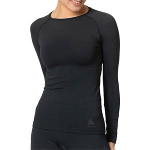 Odlo - Performance Light Eco Baselayer Crew Neck - Thermoshirt - Zwart - Gerecycled Materiaal