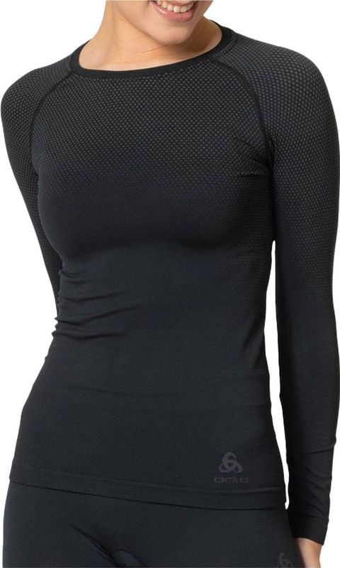 Odlo - Performance Light Eco Baselayer - Thermoshirt - Zwart - Gerecycled Materiaal