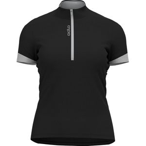 Odlo Essentials fietsshirt voor dames, halve ritssluiting