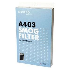 BONECO Smogfilter A403 - vervangingsfilter voor de Boneco luchtreiniger P400 - vermindert tabaksrook, schadelijke gassen, geuren en uitlaatgassen