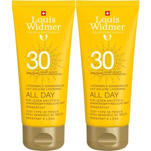 Louis Widmer Sun all day 30 parfumvrij 2 x 100ml