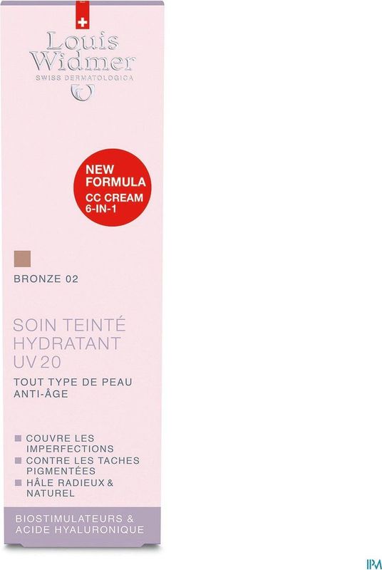 Louis Widmer Dermocosmetica CC Cream Getinte Dagverzorging UV20