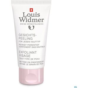 Louis Widmer PureDerm Gezichtspeeling zonder parfum Scrubcrème 50ml